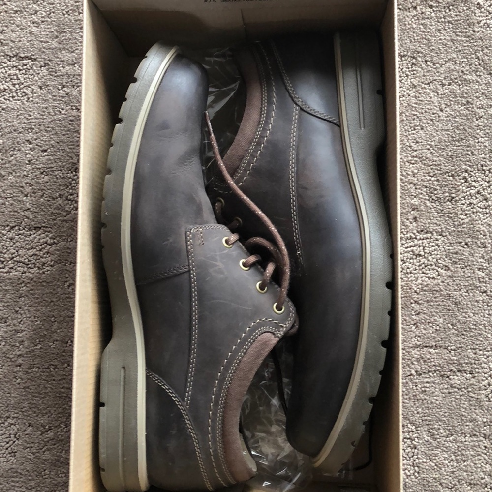 Clark’s leather waterproof shoes